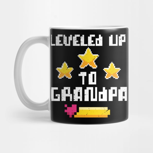 leveled up to grandpa / Baby Announcement, Grandpa To Be, Grandparents to be by Anodyle